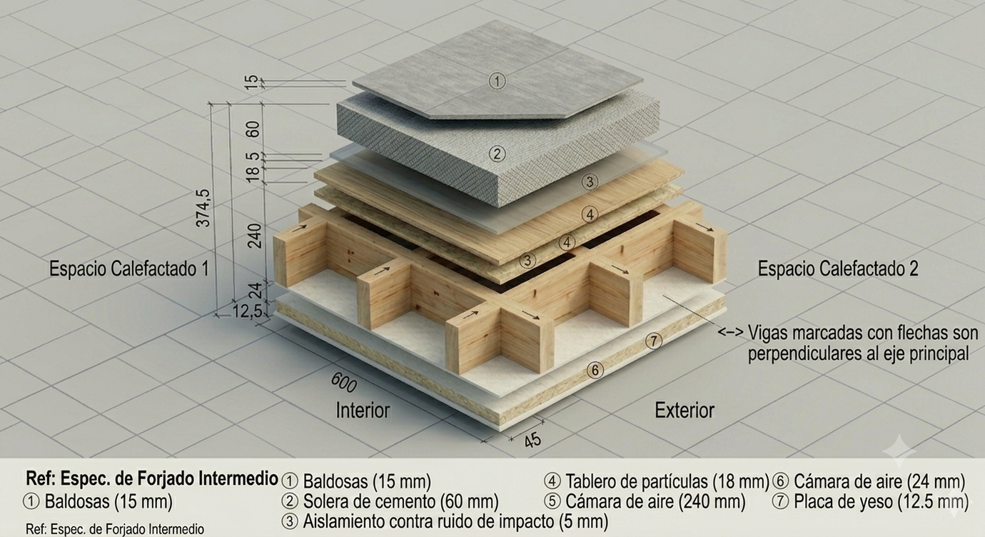 FORJADO DE ENTRAMADO DE MADERA