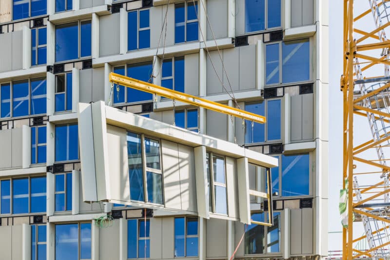 Ensamblaje de vivienda modular SwiftBuild